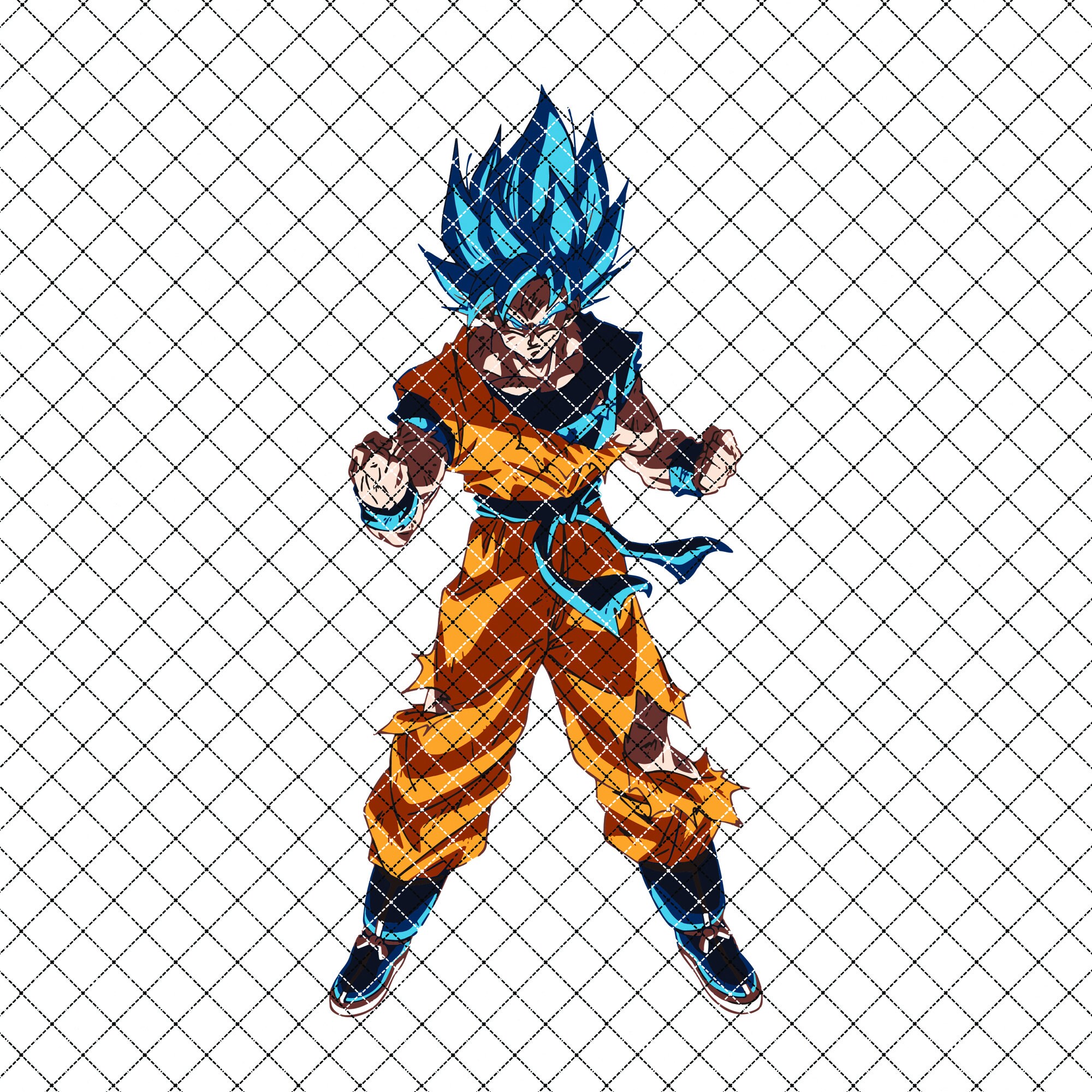 Dragon Ball Z Goku SVG