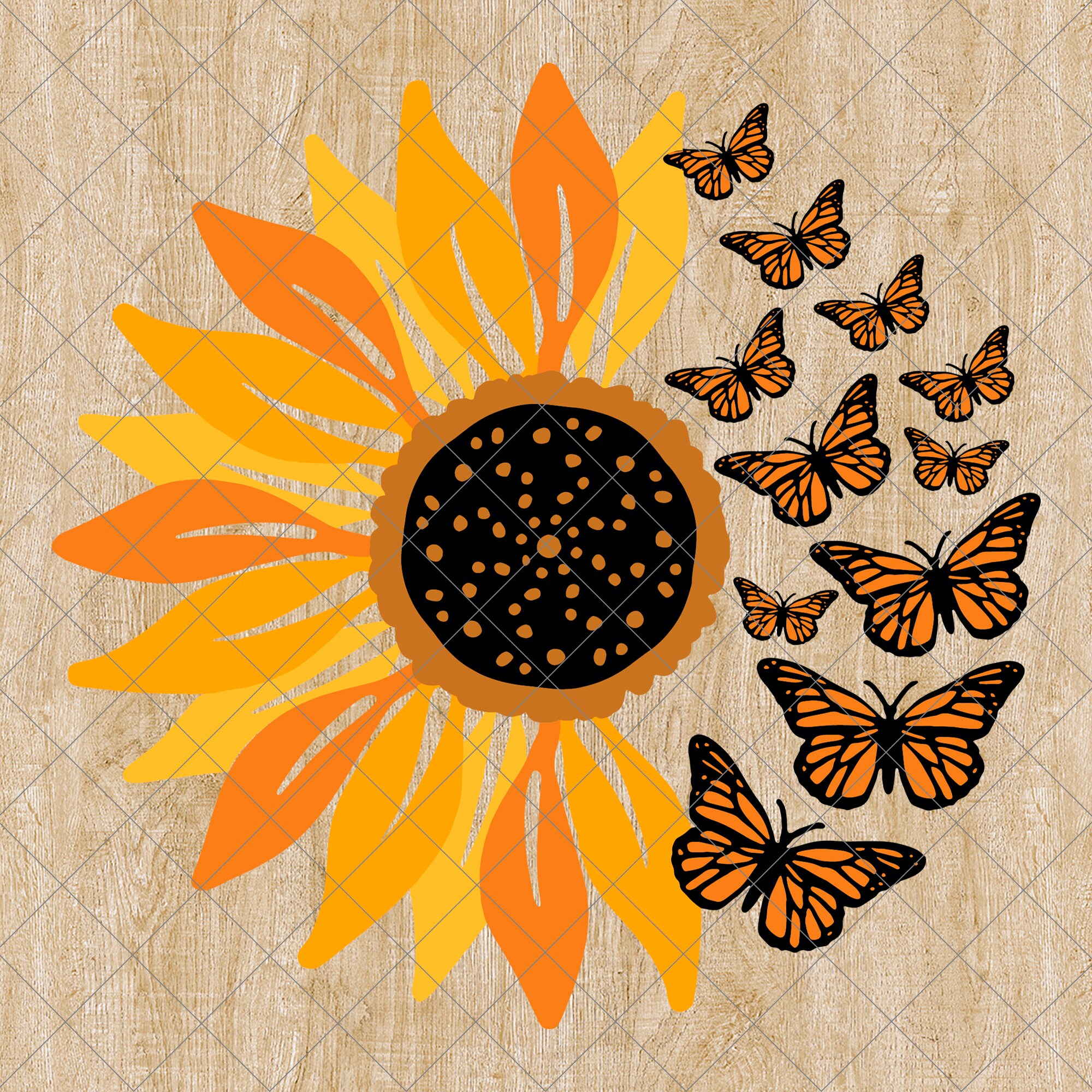 Free Free 341 Sunflower Butterfly Svg SVG PNG EPS DXF File