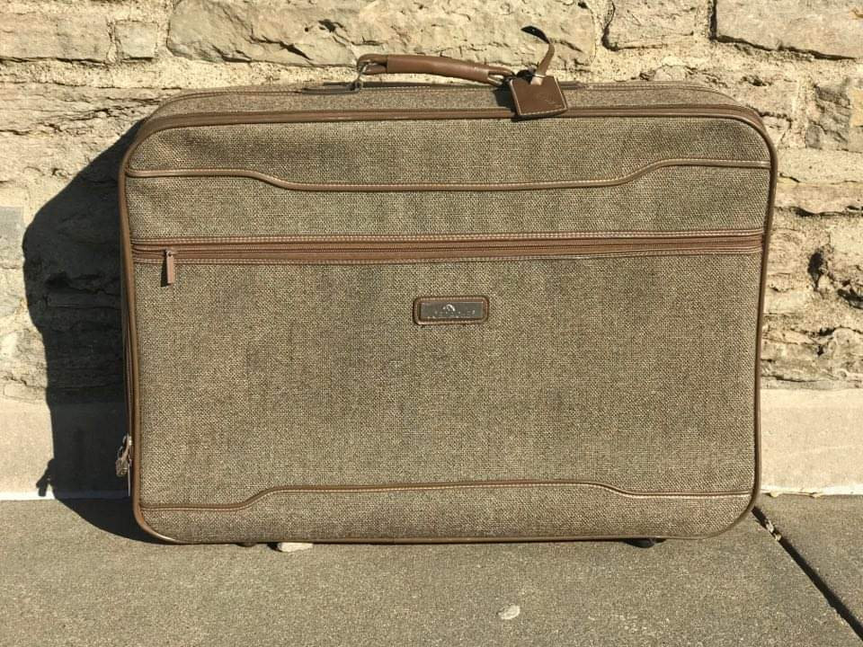 Jordache Vintage Tweed Luggage Suitcases 4 piece soft | Etsy