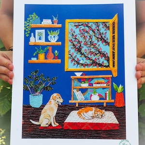 The Boss. Print of an original collage.