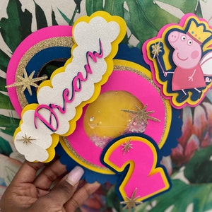 Peppa Pig Cake Topper/Shaker, Birthday Cake Topper, Birthday Shaker, Cake Topper, Girls Birthday Decor, Boys Birthday Decor, Baby Shower