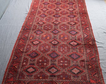 Vintage Sheraz Rug, Hand Knotted Turkish Rug, One of Kind Rug, Traditional Turkish Rug, 300 x 154 CM, Free Delivery