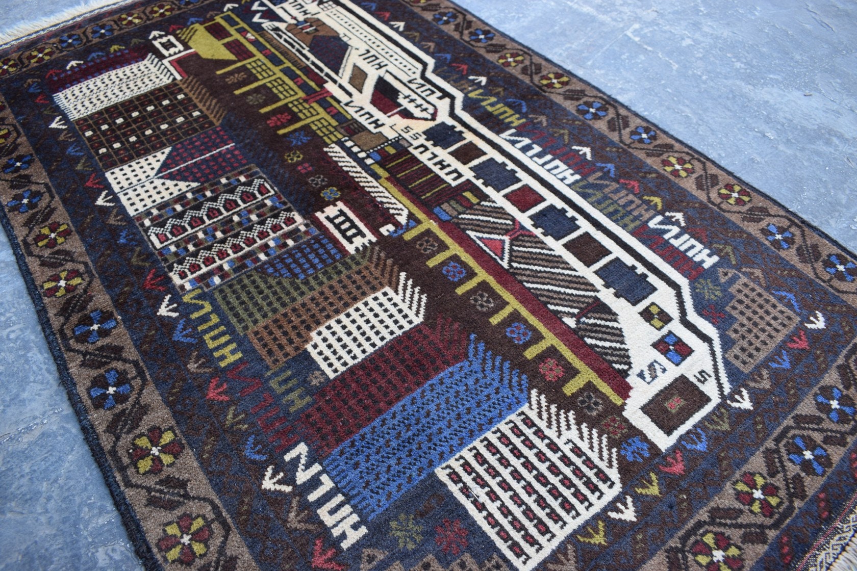 Hand Woven Afghan Rug 100 Wool Rug Afghan Tribal Rug Etsy