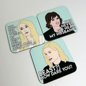 RHOBH Real Housewives of Beverly Hills Coasters 9x9cm image 2