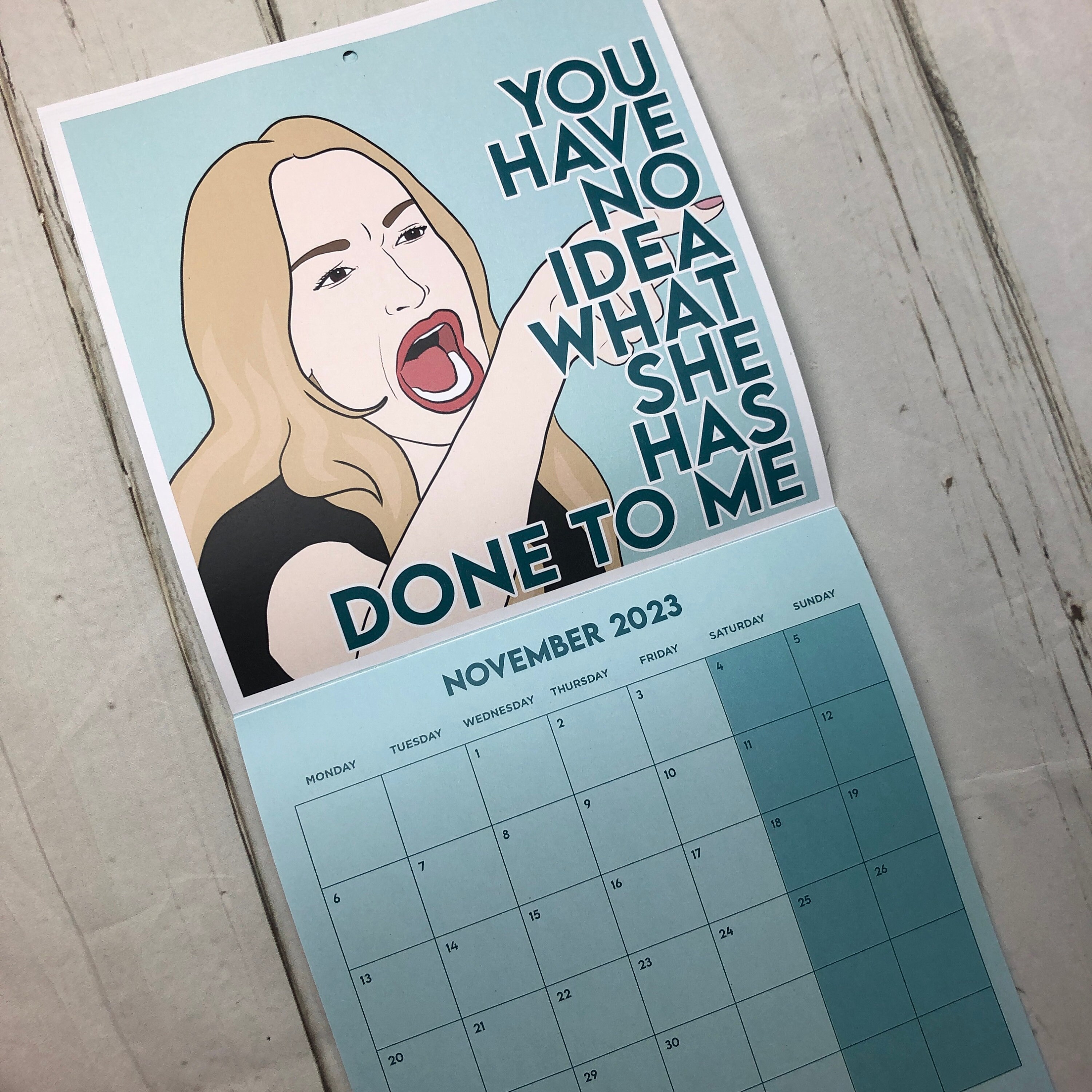 MID YEAR Calendar RHOBH Real Housewives of Beverly Hills - Etsy