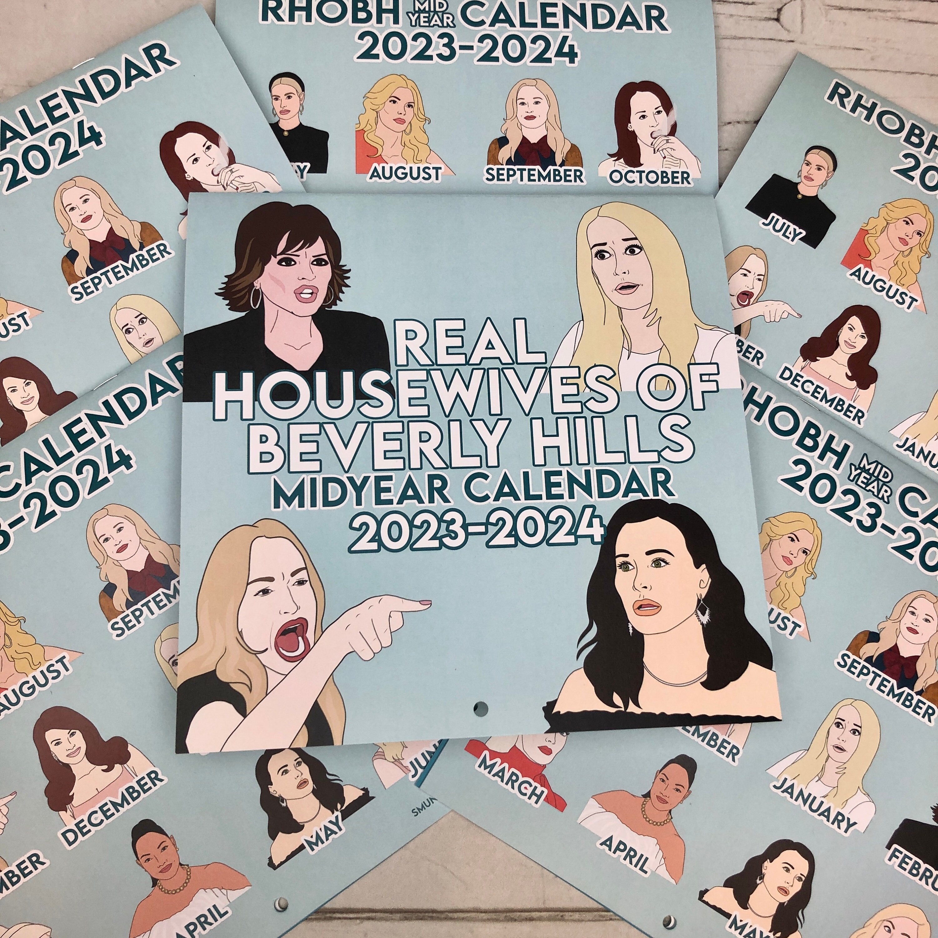 MID YEAR Calendar RHOBH Real Housewives of Beverly Hills - Etsy