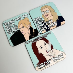 RHOBH Real Housewives of Beverly Hills Coasters 9x9cm image 8