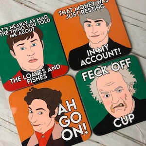 Father Ted Coaster 9x9cm