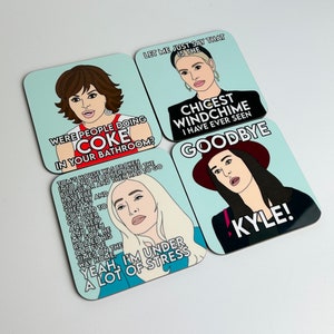 RHOBH Real Housewives of Beverly Hills Coasters 9x9cm image 3