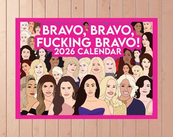 Real Housewives 2026 Calendar A4