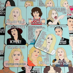 RHOBH Real Housewives of Beverly Hills Coasters 9x9cm