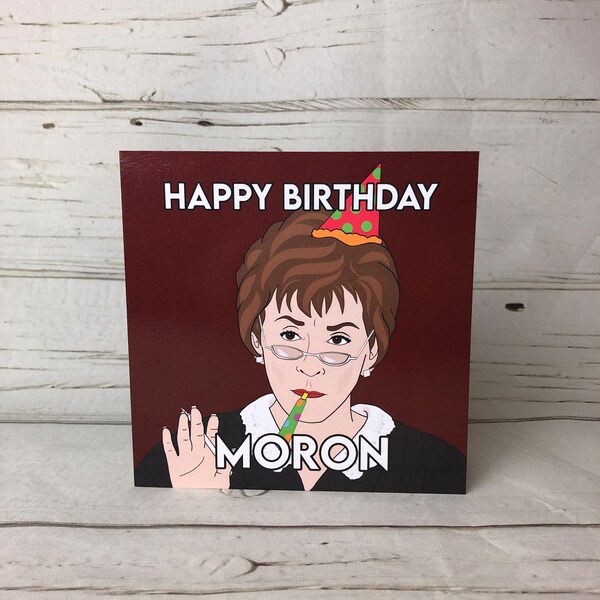 Judge Judy Birthday Cards - Etsy UK