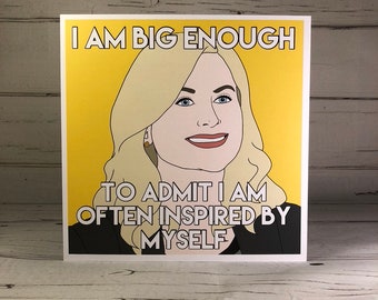 Leslie Knope 'Inspired' Parks and Recreation Art Print/Illustration