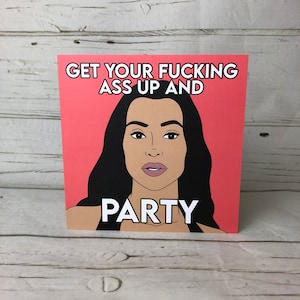 Kim Kardashian KUWTK Greeting/Birthday Card