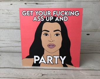 Kim Kardashian KUWTK Greeting/Birthday Card