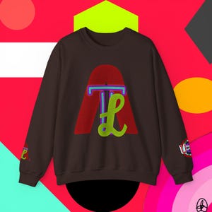 Atlanta C.Art Urban United Collection unissex Retro Vibe Sweatshirt, Unisex Cozy Crewneck, Moda da moda, Estilo LA, Streetwear