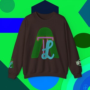 Atlanta C.Art Urban United Collection unissex Retro Vibe Sweatshirt, Unisex Cozy Crewneck, Moda da moda, Estilo LA, Streetwear