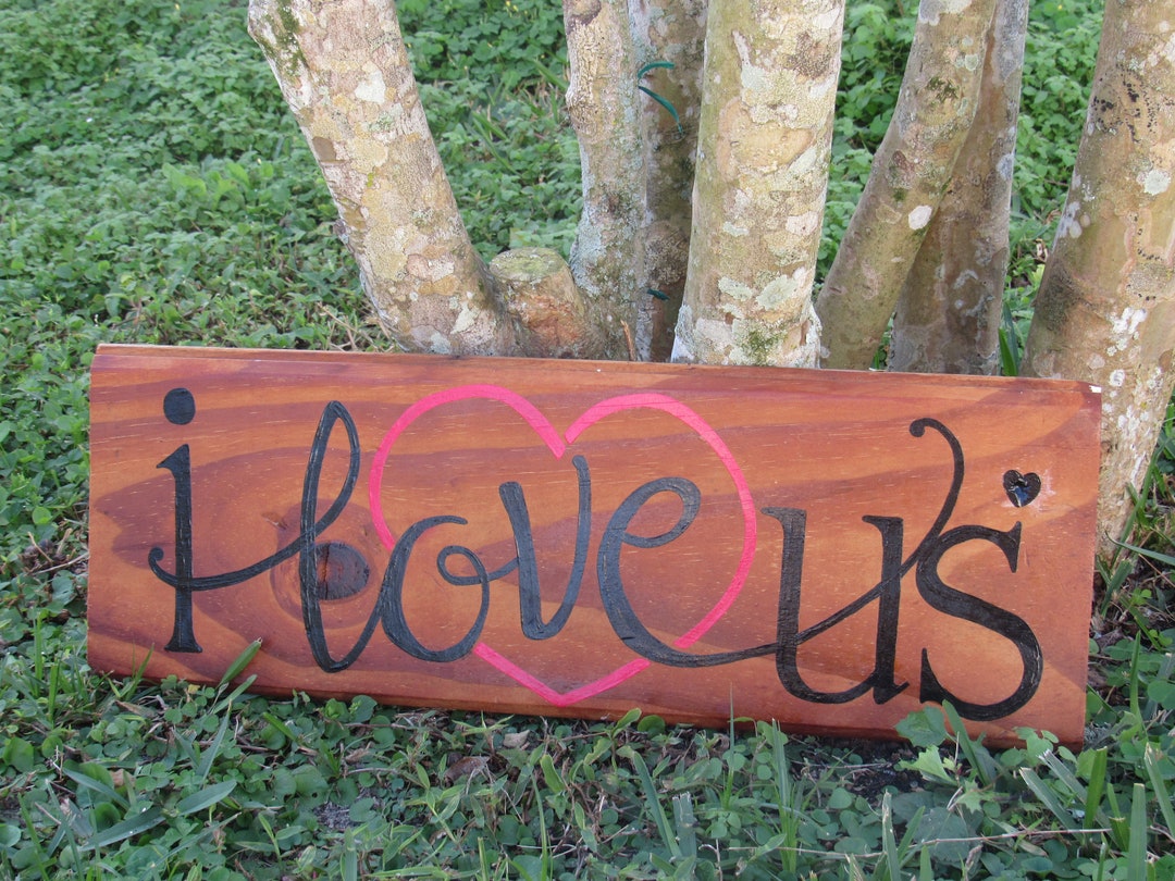 I Love Us Sign - Etsy