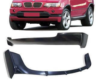 thumbnail image 2 of BMW X5 E53 Front Lip Spoiler - 1999-2003, Black Fiberglass, Adhesive Mount 2 of 6