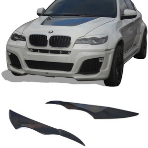 1Pair Car Headlight Eye Lid CLid Eyelids Eyebrows Eyelids Trim Cover