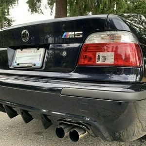 BMW E39 M5 Rear Bumper Diffuser Splitter Lip Two Whips Hamann style
