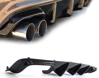 Difusor de parachoques trasero Lasscar para BMW Serie E39 M5, divisor de labios, escape estilo Hamann