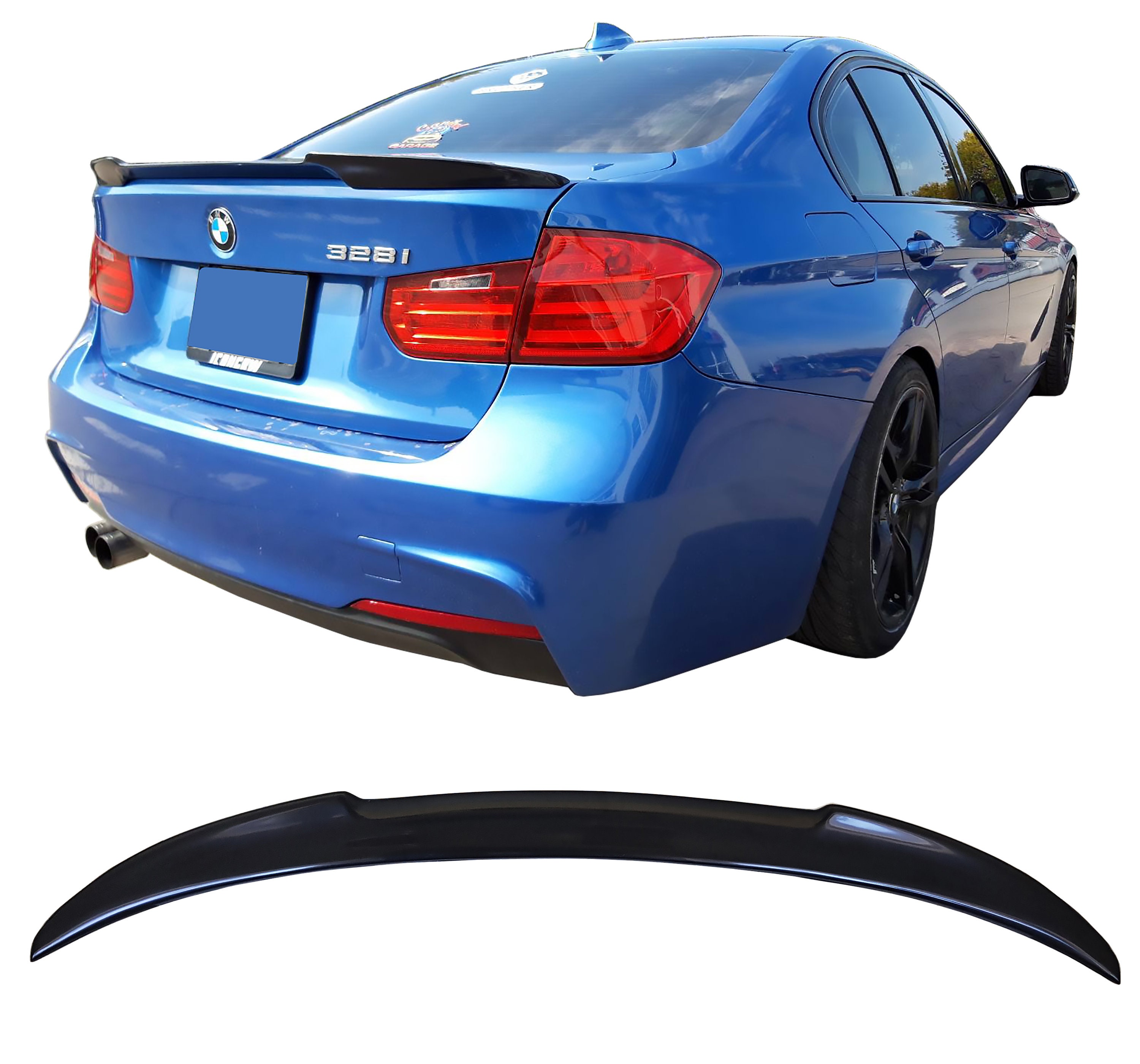 BMW E46 1997-2006 Coupe Wing Trunk Spoiler Ducktail Lip CSL Style 2 Doors  by Lasscar -  Australia