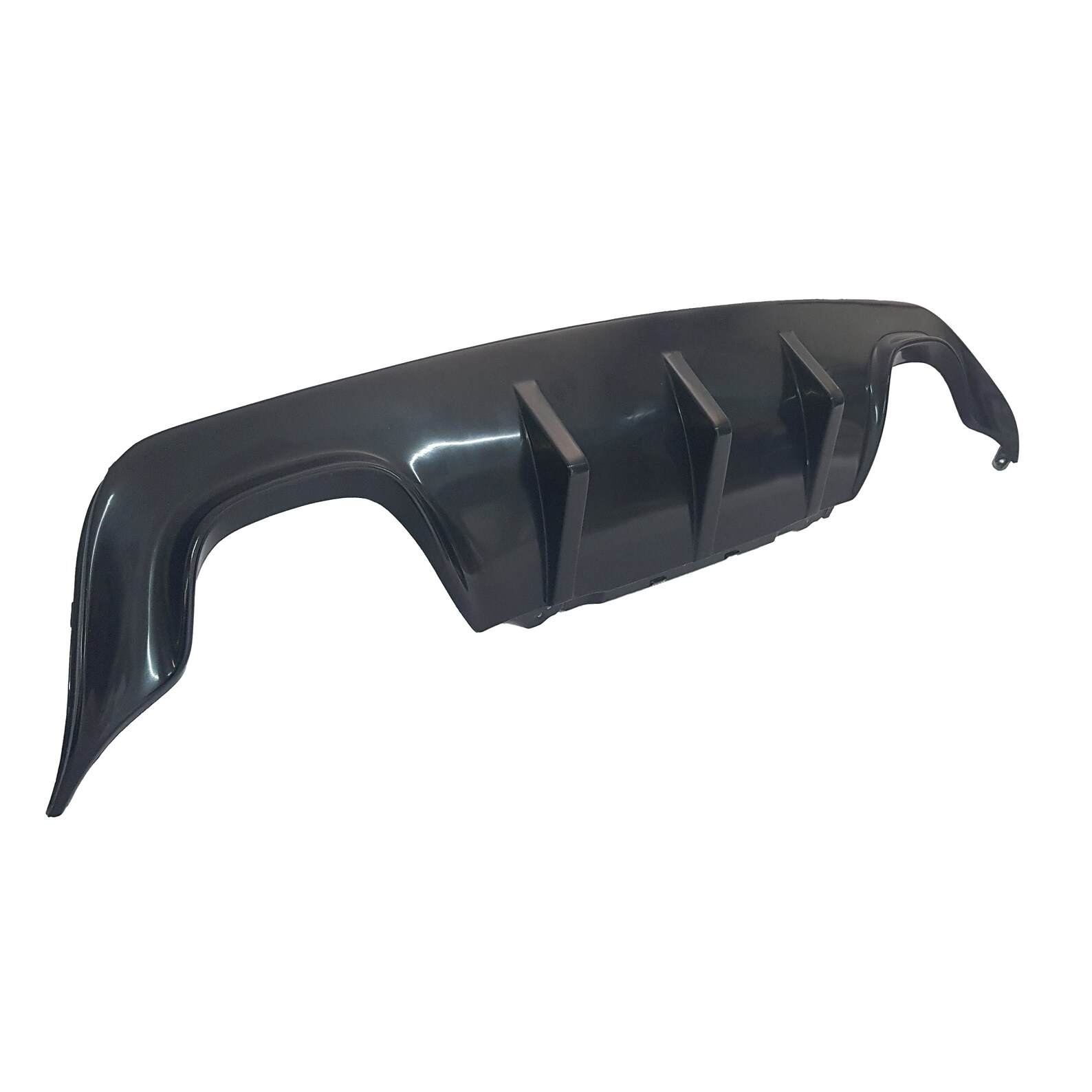 BMW E60 M PACK or M Tech Rear Bumper Diffuser Splitter Lip Two Whips ...