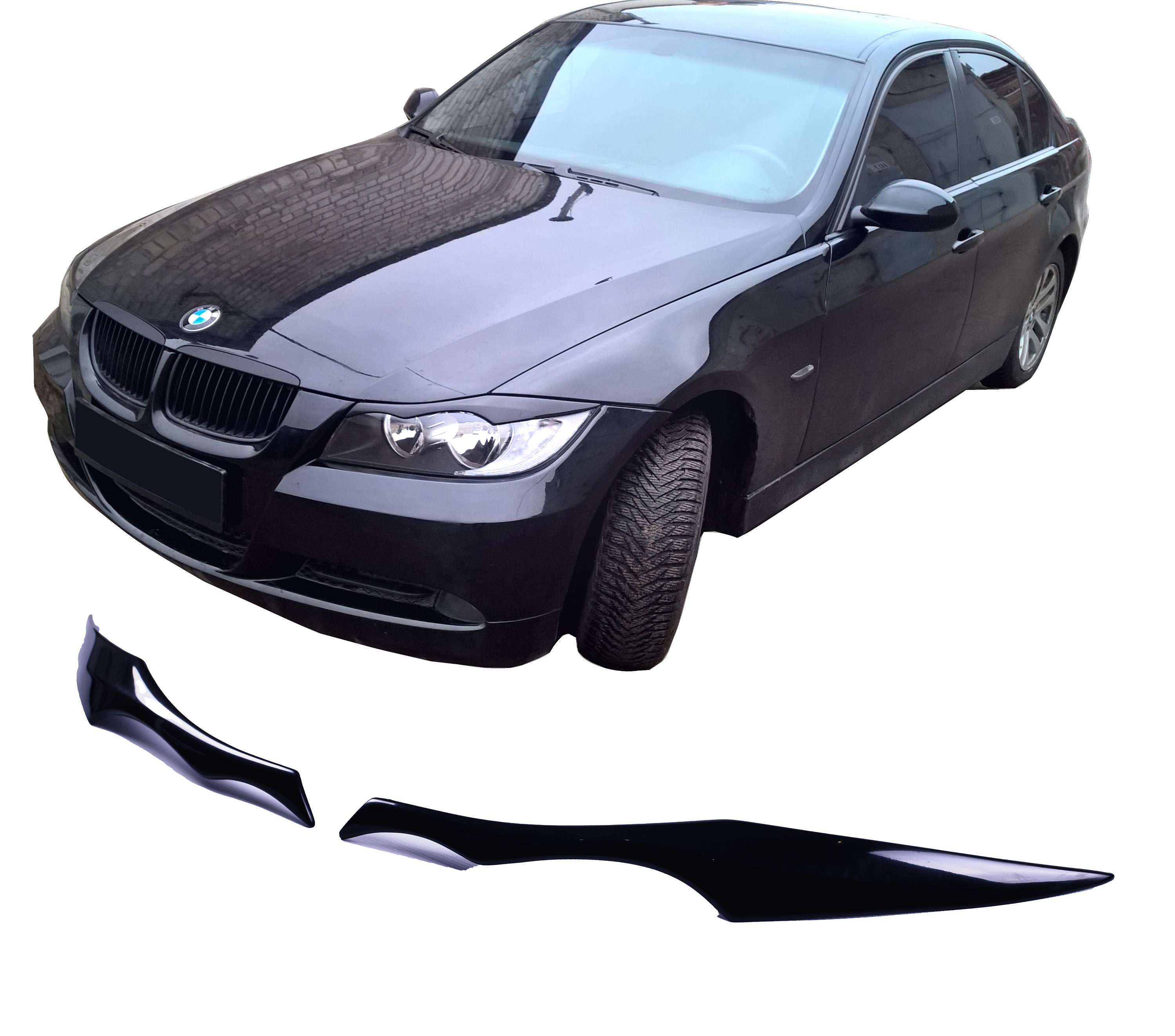 Moulure De Capot Avant Chromée Pour BMW Série 3 E90 E91 2006-2008 - Pièce ABS Argenté, Remplacement Direct OEM 51137117241/42