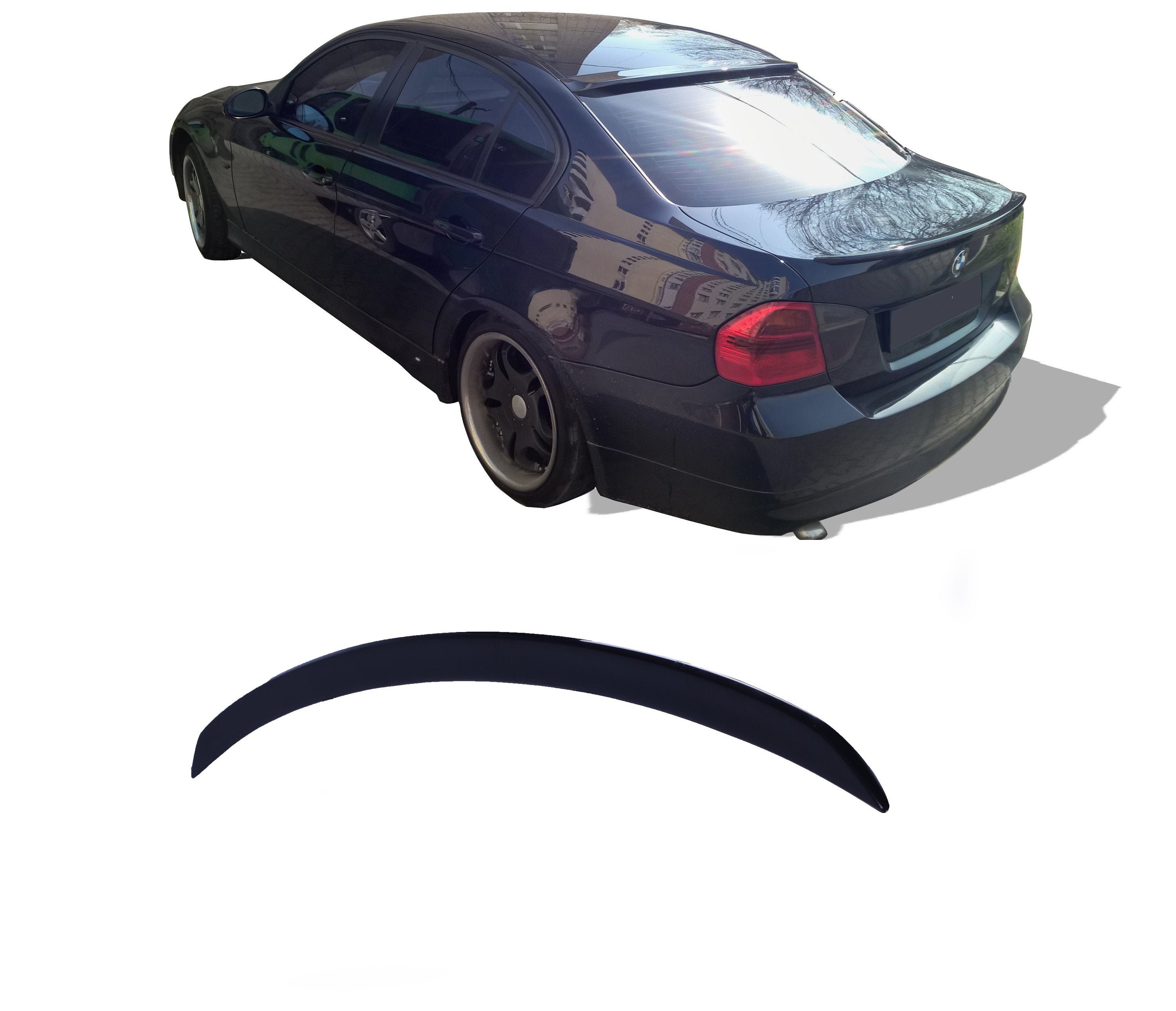 BMW E90 xDrive M3 Spoiler Wing Unpainted Rear Trunk Spoiler Wing Replacement  by Lasscar