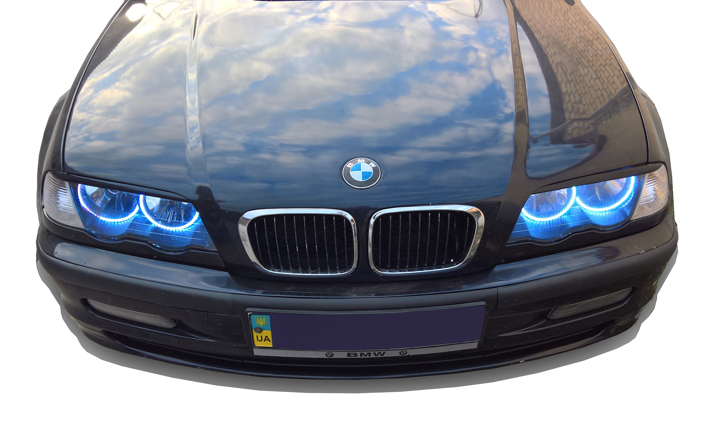 BMW E46 Pre Facelift Black Primer Headlight Eye Lid Brows Etsy Australia