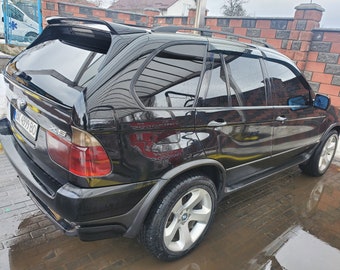 thumbnail image 2 of AikTuning Front & Rear Bumper Spoiler Lip Addon Valance For BMW E53 X5 2000-2006 - Black Primer 2 of 3