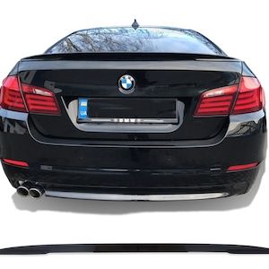 BMW F10 Rear Trunk Spoiler Wing Rear Performance Style 5 Series 528i 535i 535d 550i M5 4DR High Kick Trunk Spoiler Wing by Lasscar