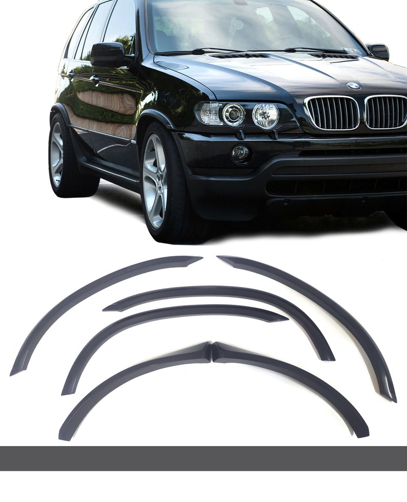 BMW X5 E53 Wide Fender Flares Set Arches Trim Extension Spoilers Black