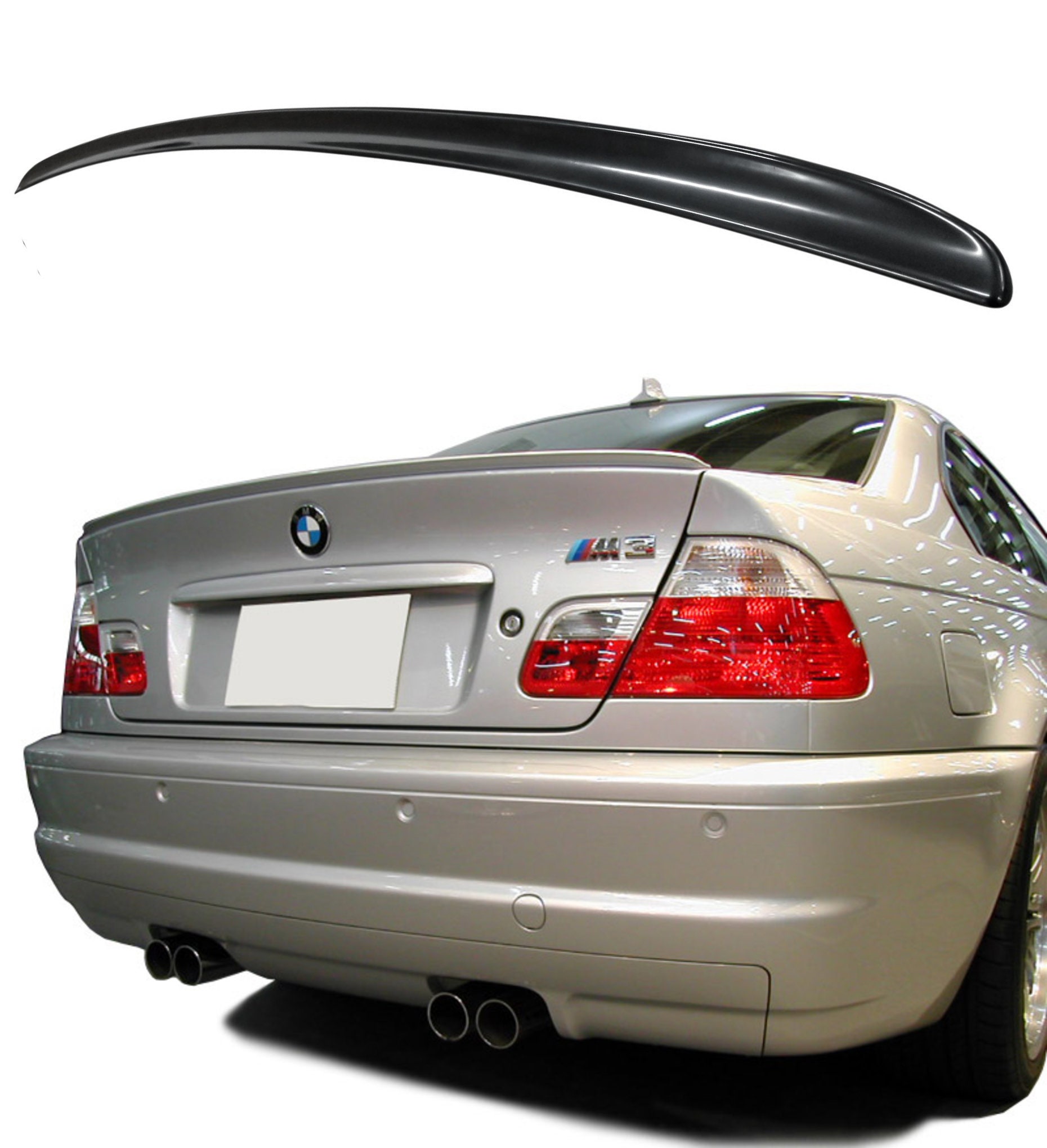 BMW 3-series E46 Trunk Spoiler Lip Wing 1997 1998 1999 2000 2001 2002 2003  2004 2005 2006 by Lasscar 