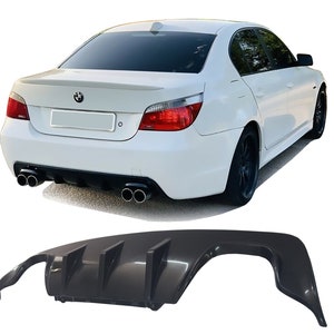 BMW E60 M PACK or M Tech Rear Bumper Diffuser Splitter Lip Two Whips Design  Bumper -  Norway