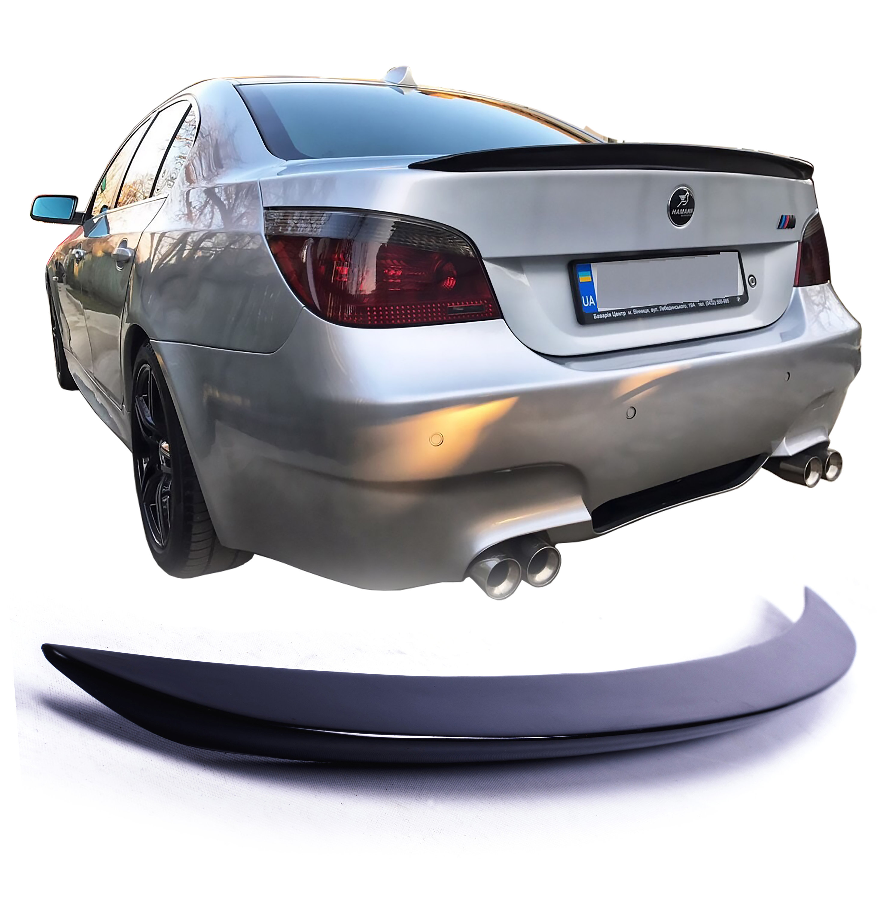 For Bmw E60 e61 5 series M tech Mtech custom rear Bumper diffuser splitter