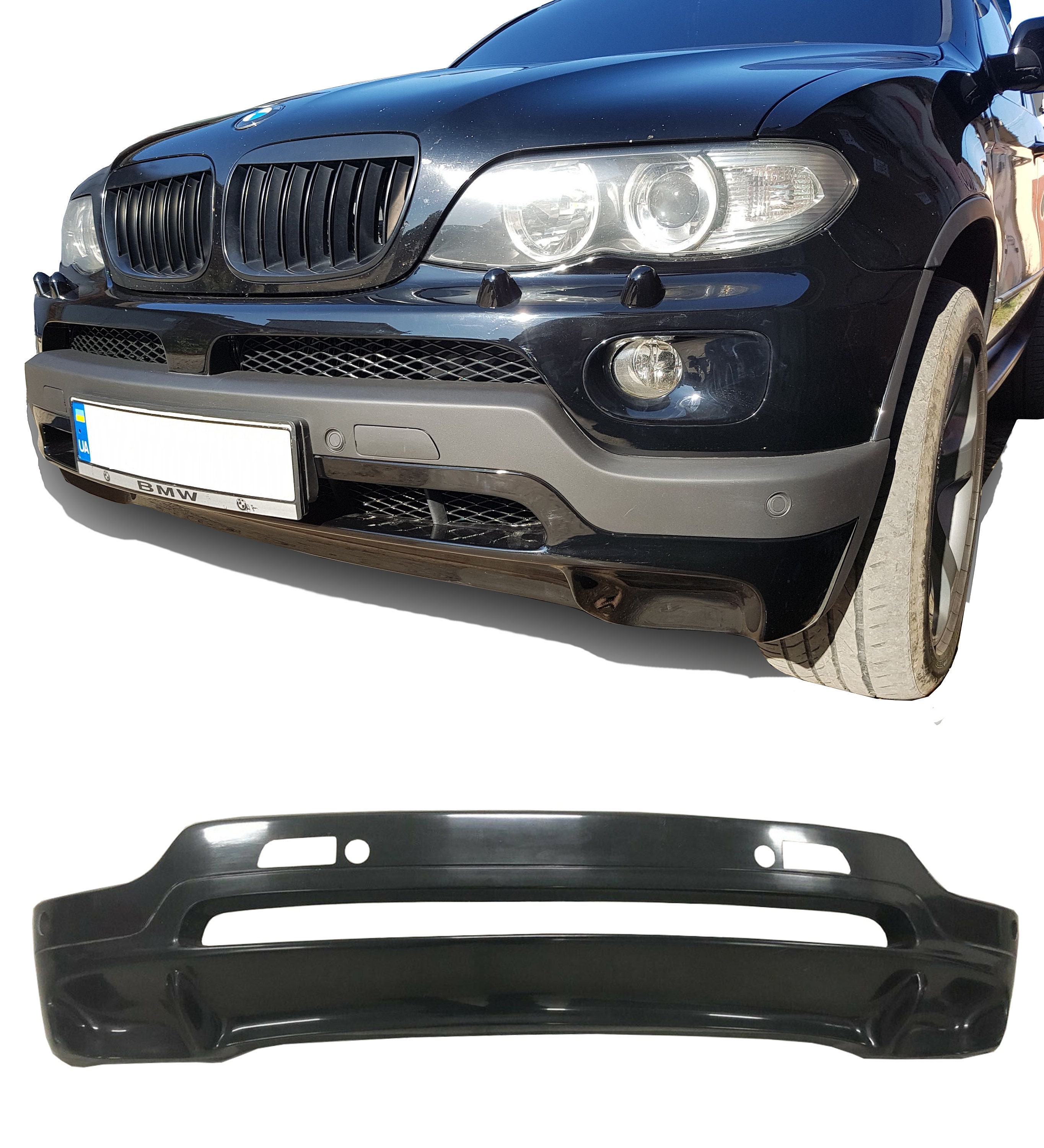 BMW x5 e53 Front Bumper Lip 2003 2004 2005 2006 Facelift por Lasscar ...
