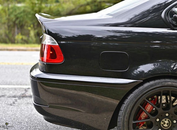 Rear spoiler Ducktail CSL Black Gloss fits BMW 3 Series E46 Sedan