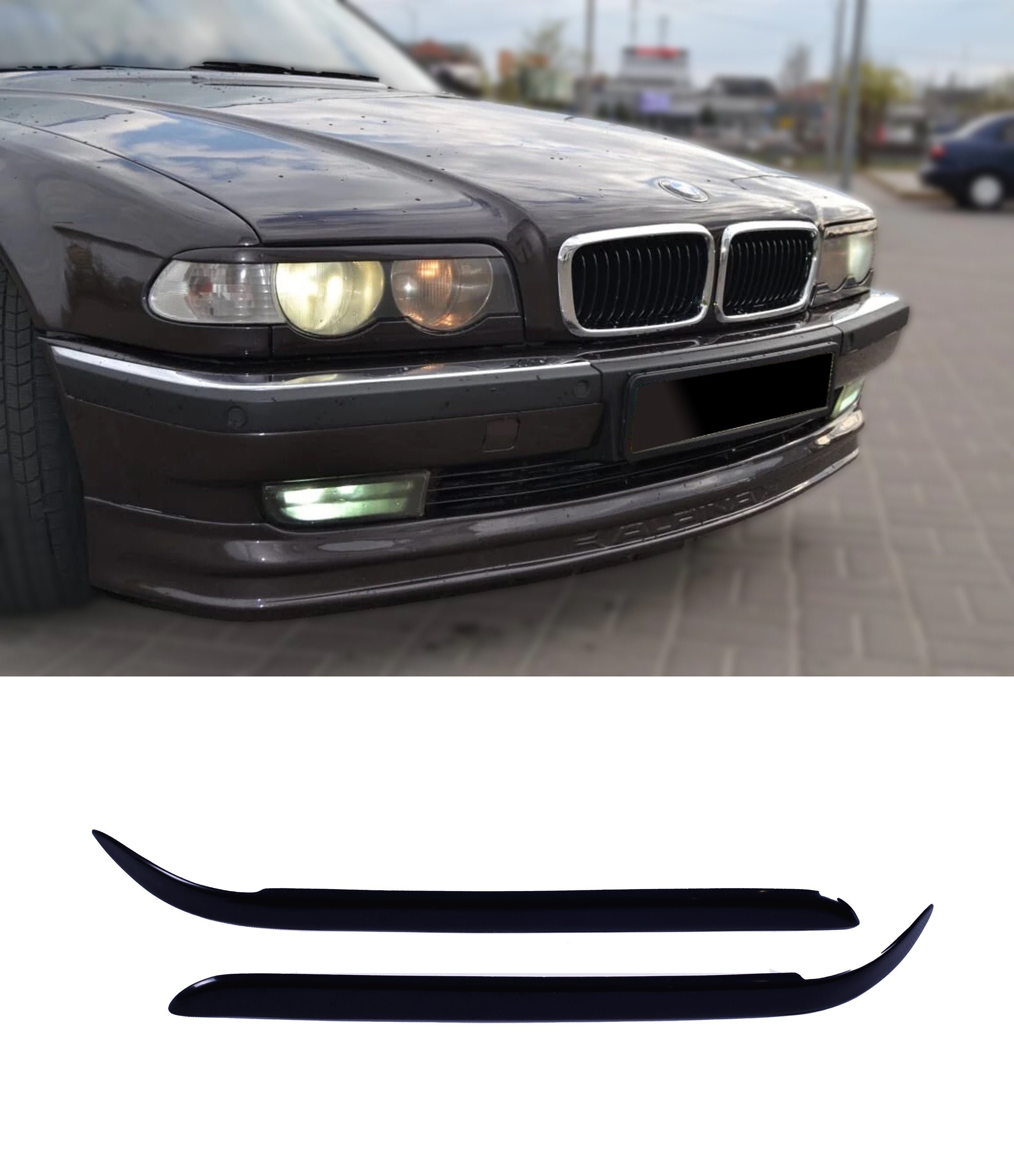 Bmw e34 Scheinwerfer Augenlid Brauen AUGENLIDER AUGENBRAUEN