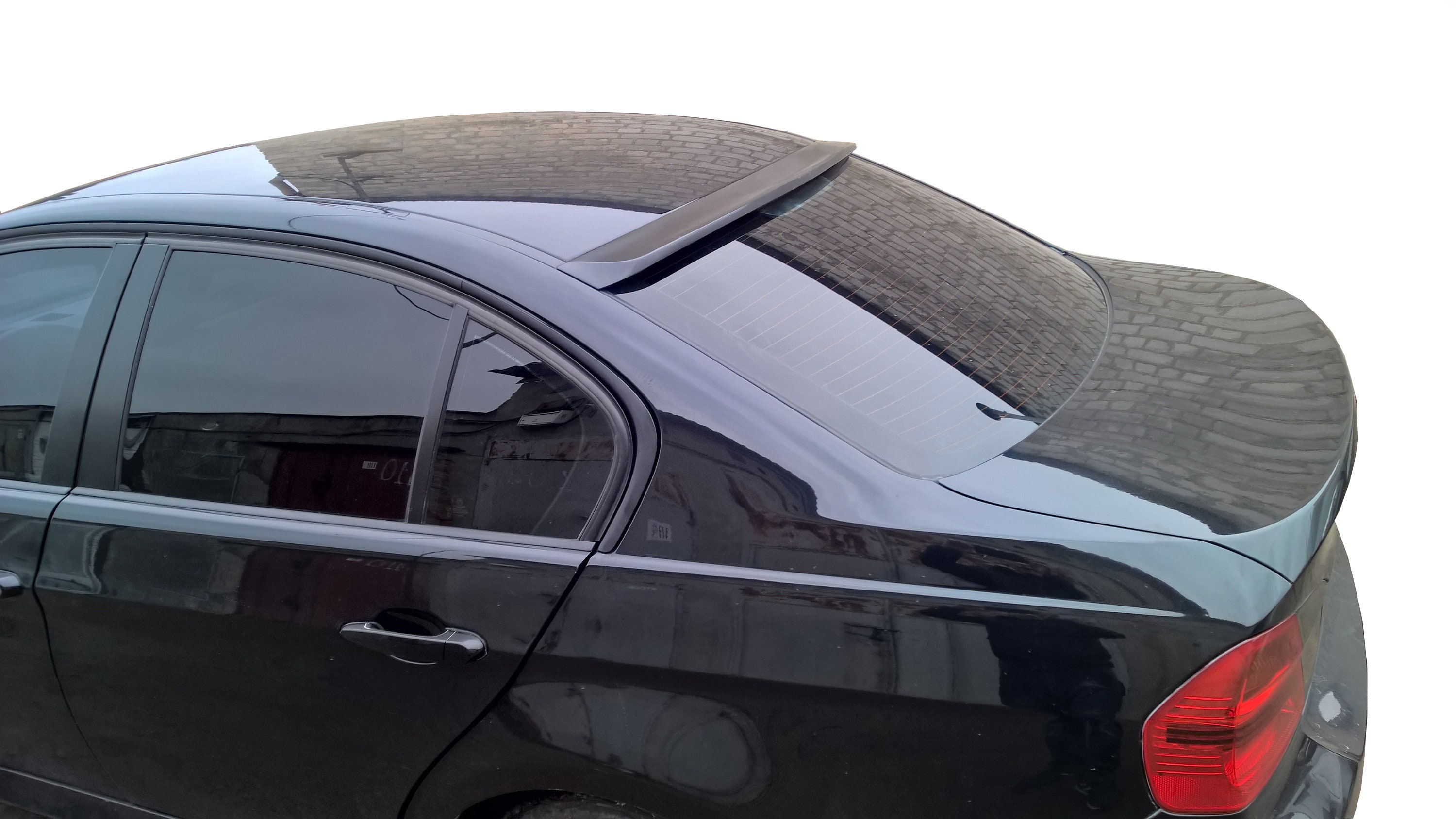 Acouto Car Rear Roof Spoiler Wing ABS Plastic Glossy Black Rear Window Roof Spoiler Car Add On Part Fits For 3 Series E90 Amp M3 2006 2011