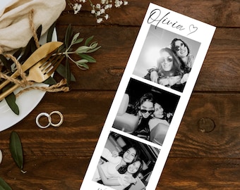 Bridesmaid Proposal Card: Strip Polaroid, Editable Template (Digital)