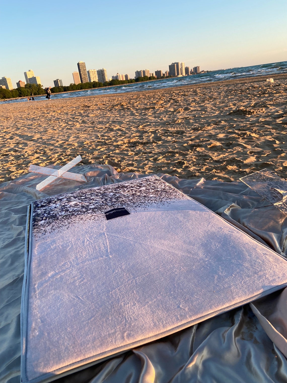 Luxury Foam Padded Salah Mat Premium Sajedah Gray Extra Large Prayer ...