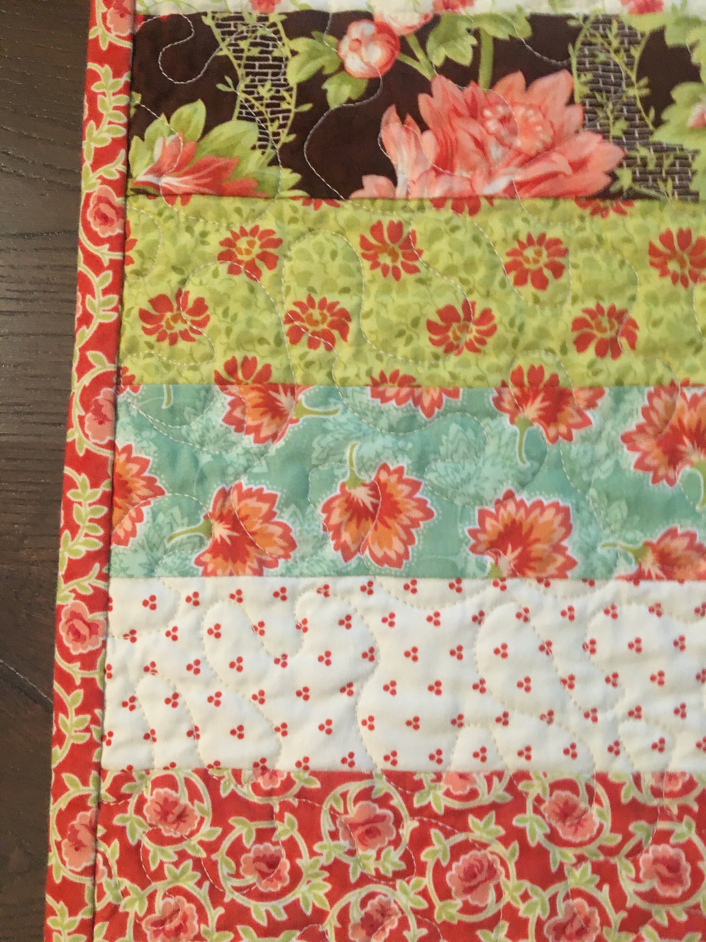 Handmade Lap Quilt Handmade Floral Quilt Handmade Throw Etsy