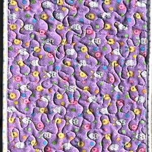 Easter Bunny Table Runner, Quilted Easter Bunny Table Runner, Easter Table Runner