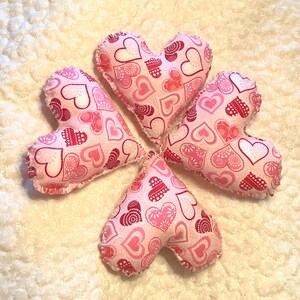 Valentine's Hearts, Heart Valentines Bowl Fillers, Heart Bowl Fillers, Valentine's Hearts, Handmade Hearts decor