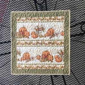 Handmade Fall Table Runner, Fall Table Runner, Quilted Fall Table Runner
