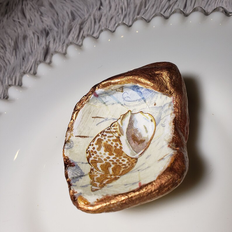 ring jewelry tray Large shell trinket