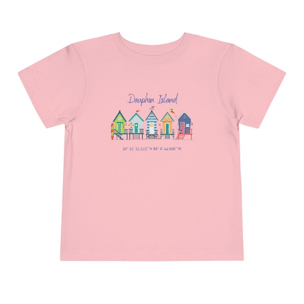 Dauphin Island Fish Condos  Birdhouses Toddler Short Sleeve Tee