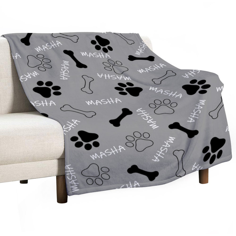 etsy personalized dog blankets